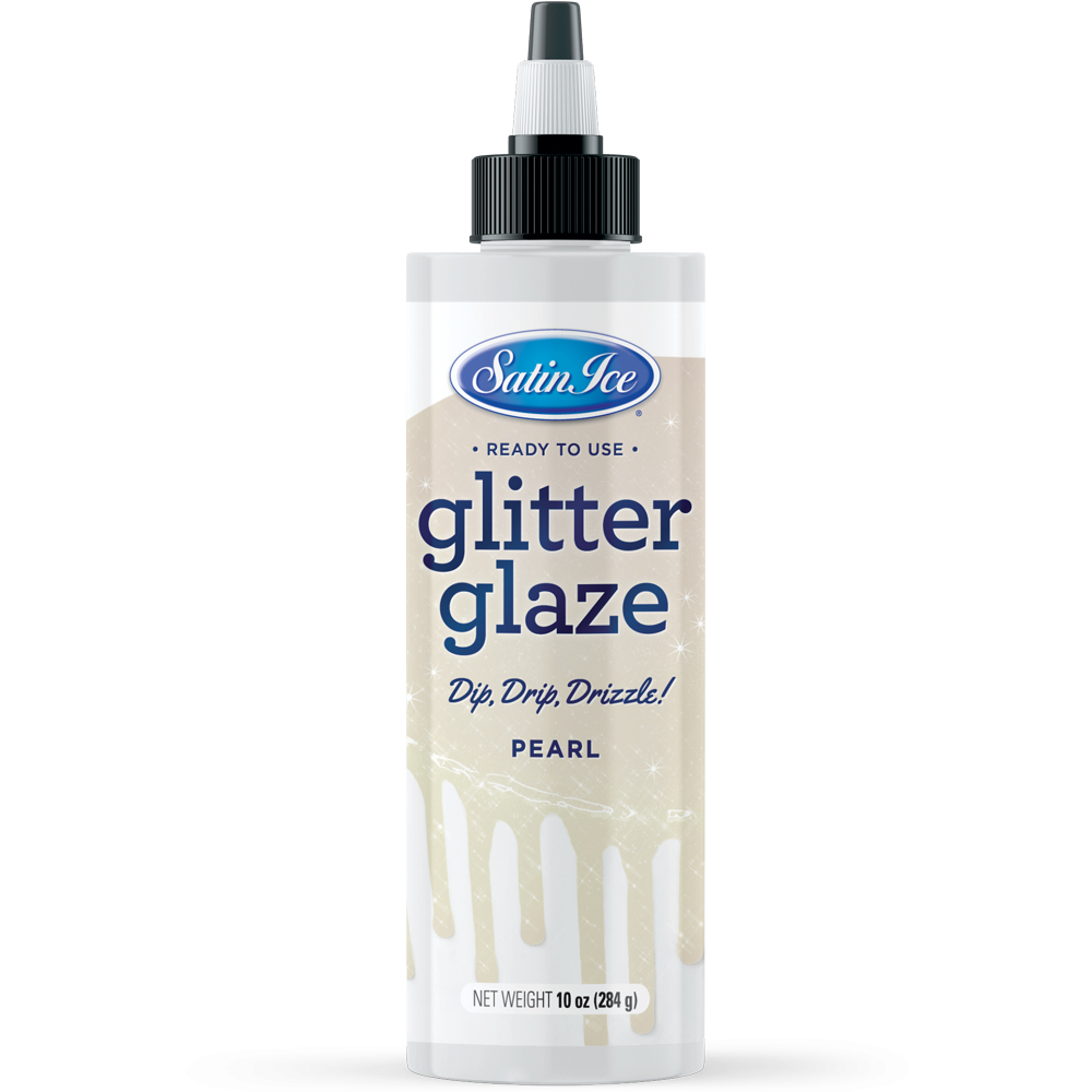 Satin Ice Pearl Glitter Glaze, 10 oz.