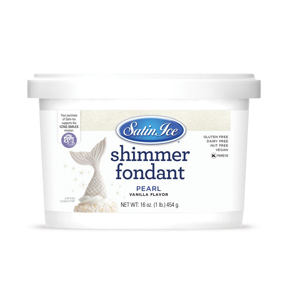 Satin Ice Pearl Shimmer Vanilla Fondant, 1 Lb 