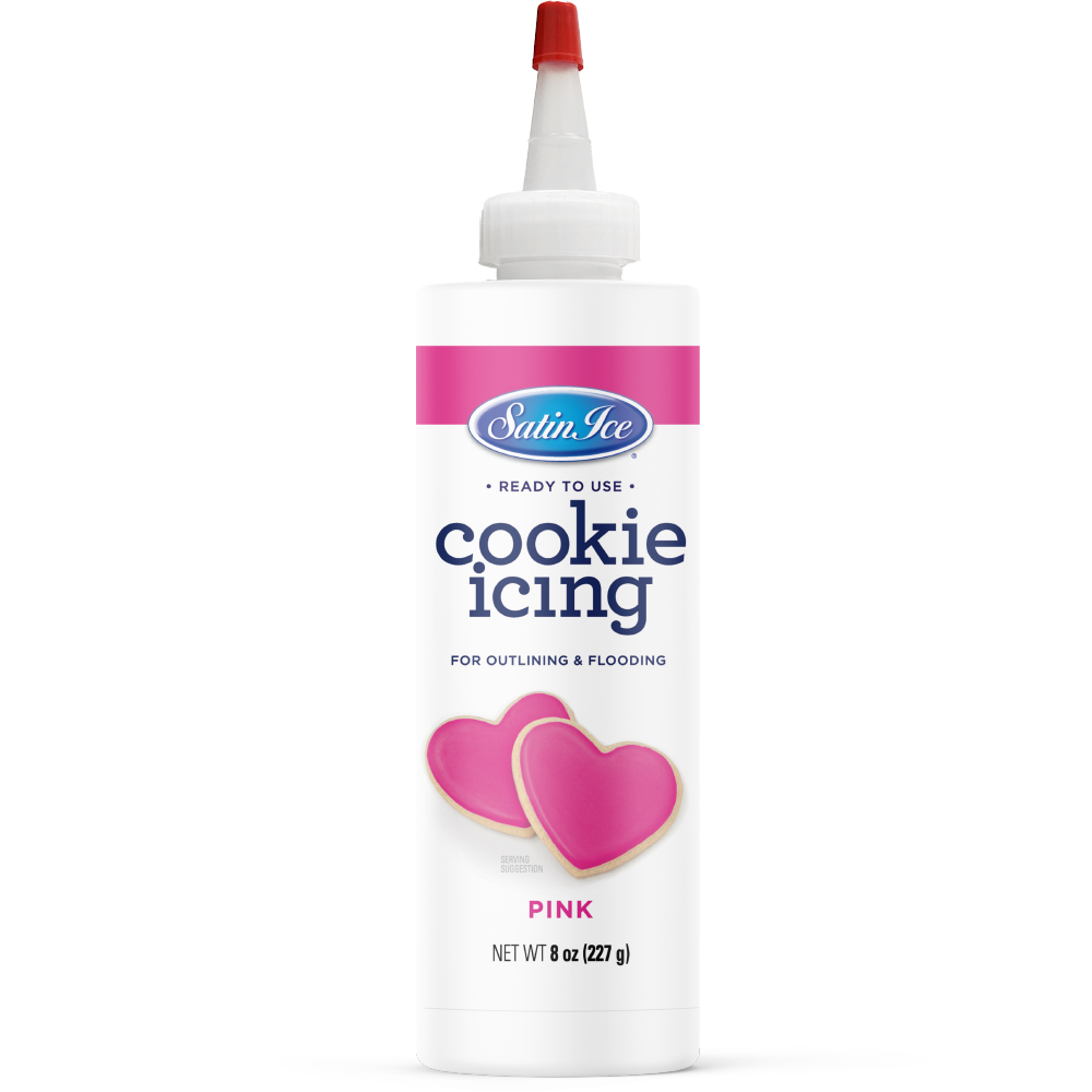 Satin Ice Pink Cookie Icing, 8 oz.