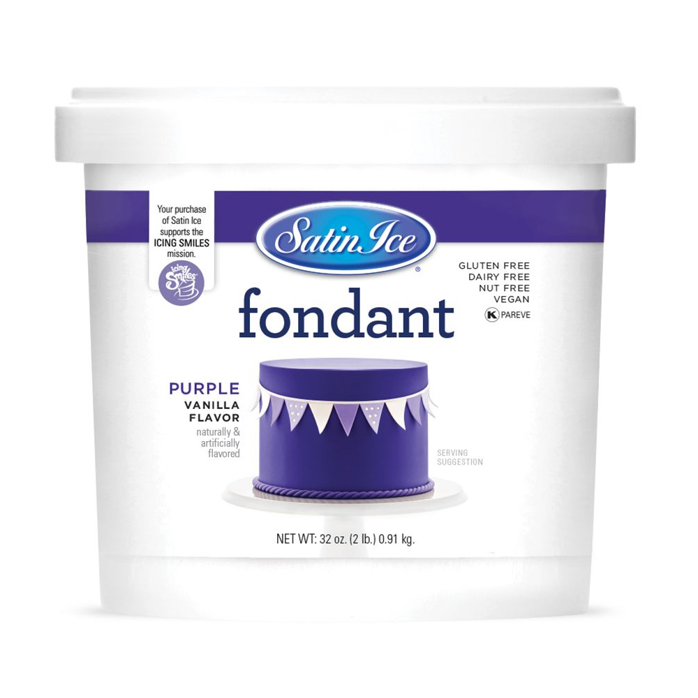 Satin Ice Purple Vanilla Fondant, 2 Lbs