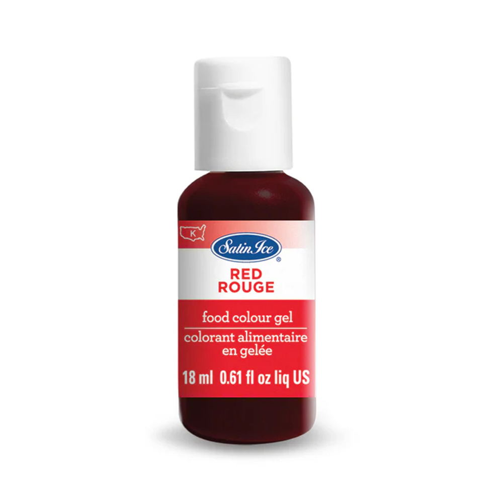 Satin Ice Red Food Color Gel, 0.61 oz.