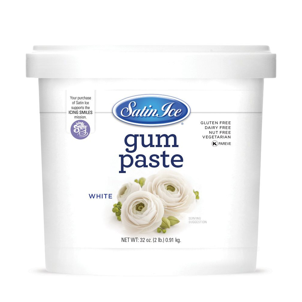 Satin Ice White Gum Paste, 2 Lb