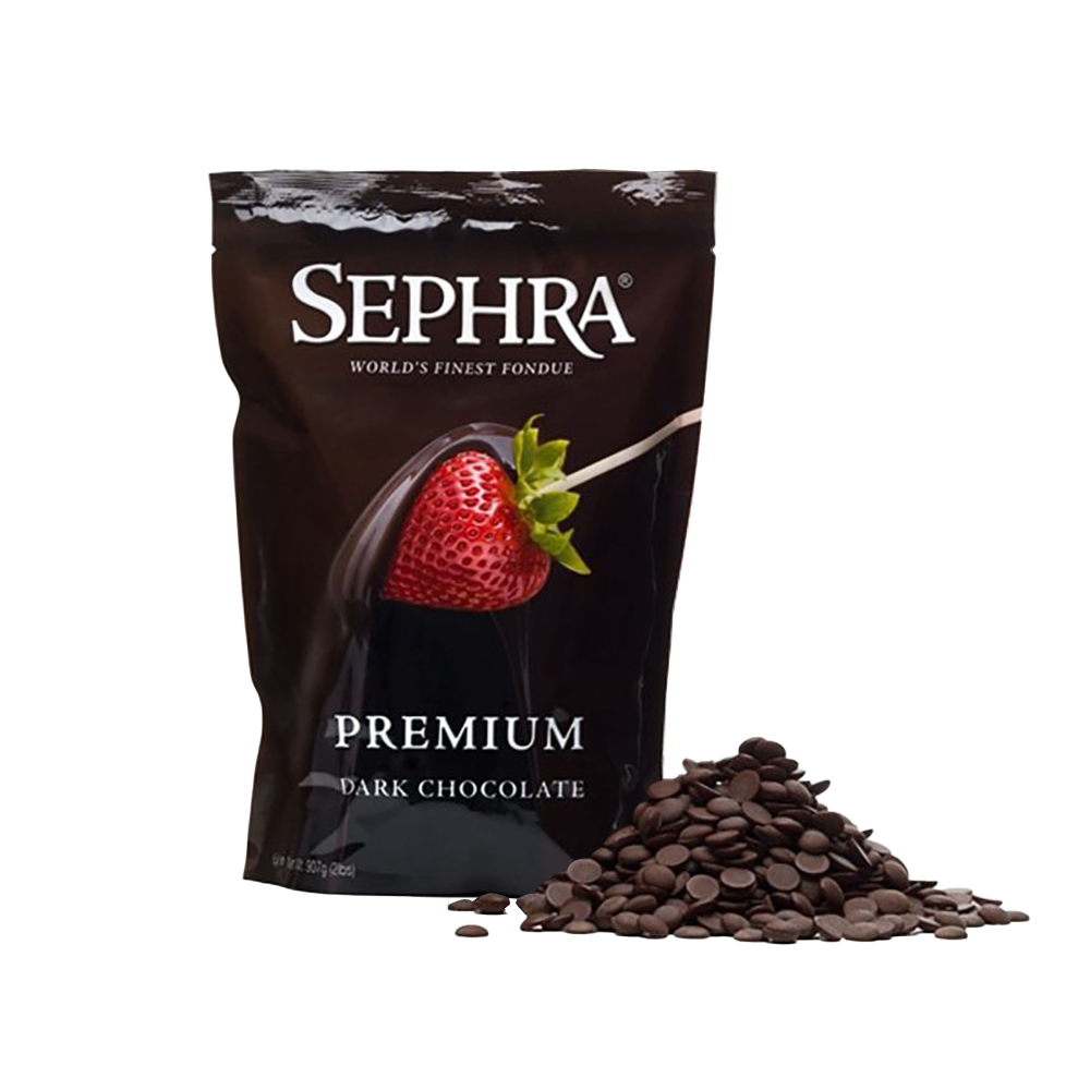Sephra Premium Dark Couverture Fondue Chocolate 2lb.