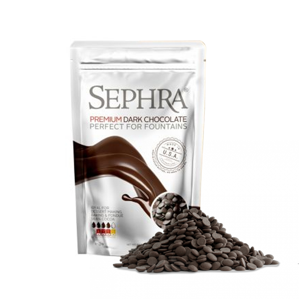 Sephra Premium Dark Couverture Fondue Chocolate 2lb.