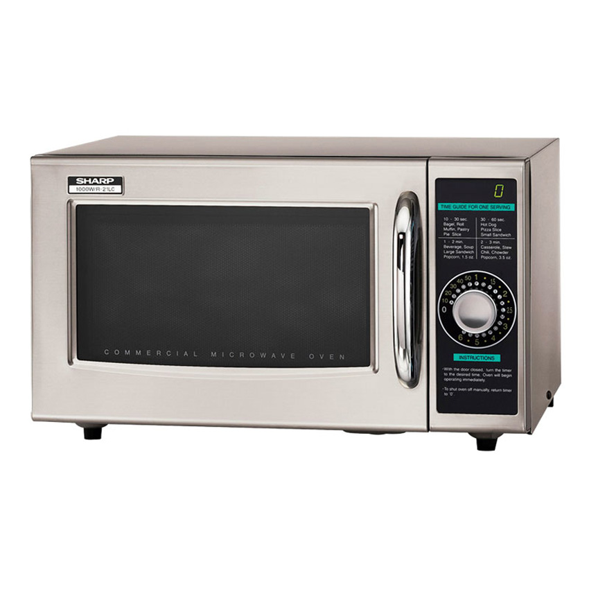 Sharp R-21LCFS 1000w Commercial Microwave w/ Dial Control, 120v
