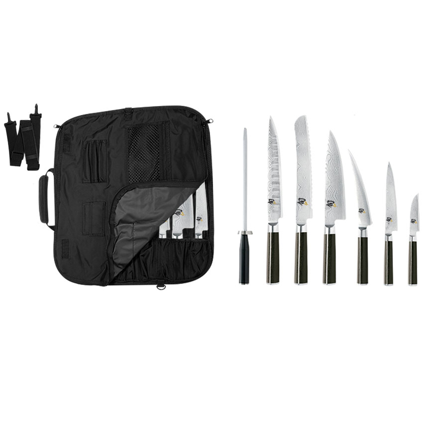 Shun Classic 8 Pc. Student Set with Knife Roll