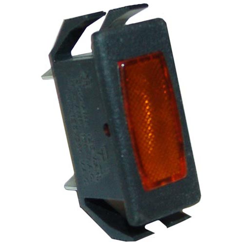 Signal Light; 1/2" x 1-1/8 Amber; 125 / 250V