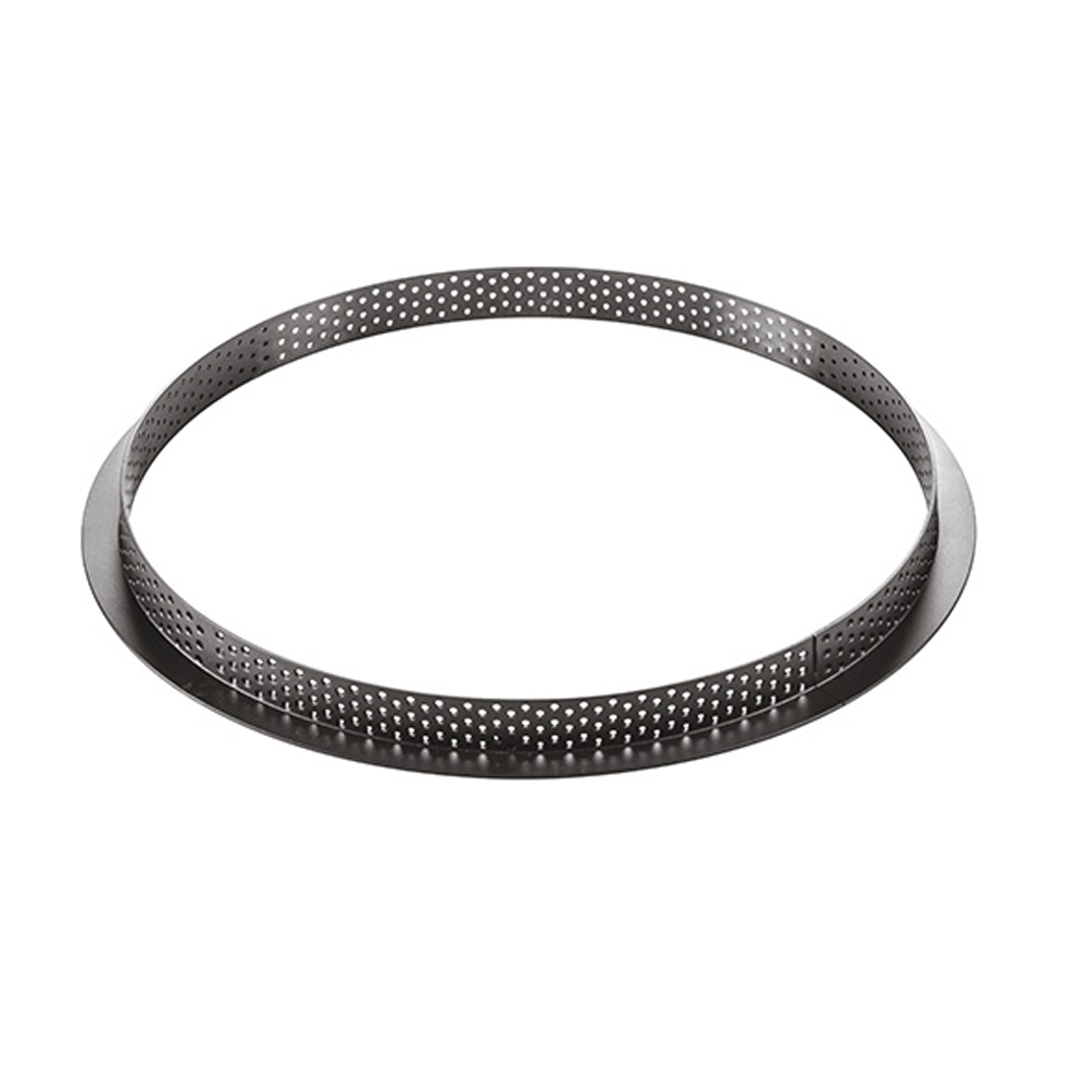 Silikomart 230mm Black Perforated Tarte Ring