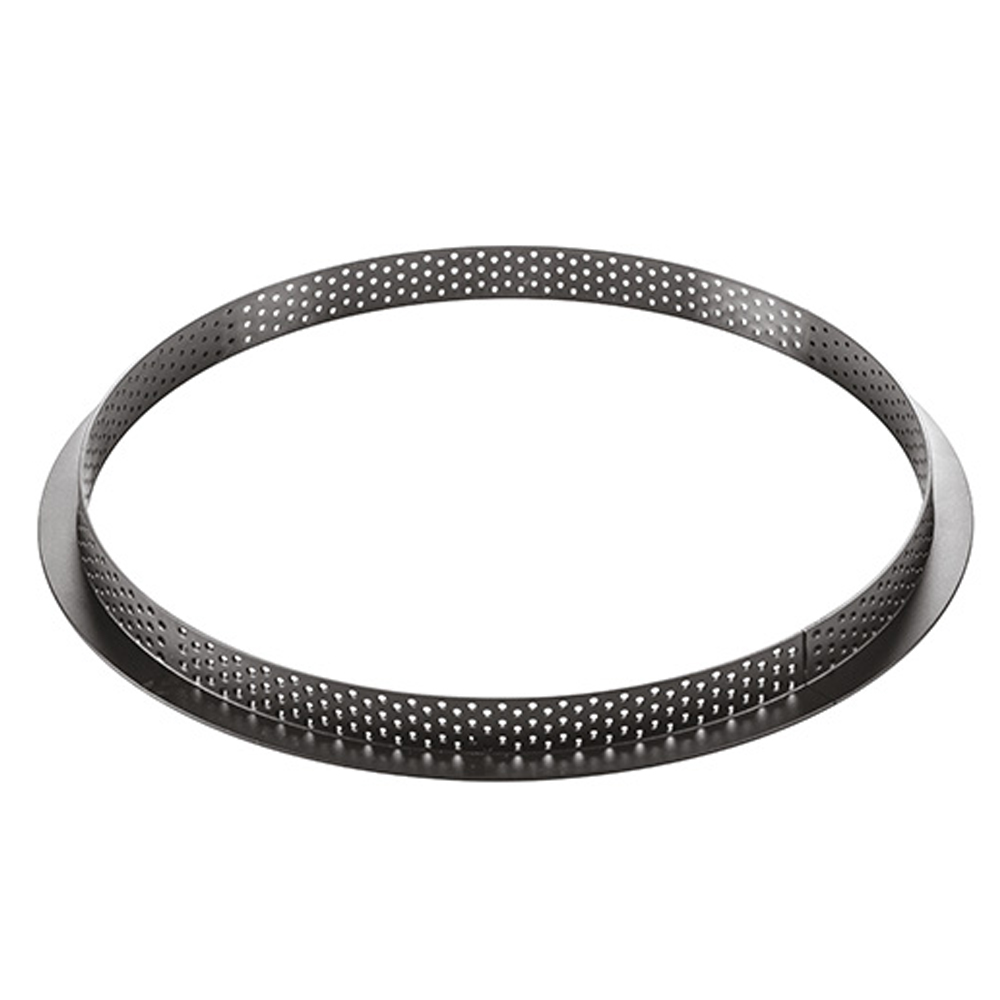 Silikomart 250mm Black Perforated Tarte Ring