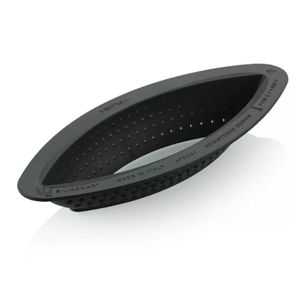 Silikomart 3D Oval Tarte Ring, 4.7" x 1.6" x 0.8"