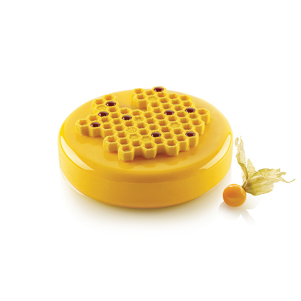 Silikomart "MIEL 80" Silicone Honeycomb Baking & Freezing Mold, 2.71 oz., 2 Cavities