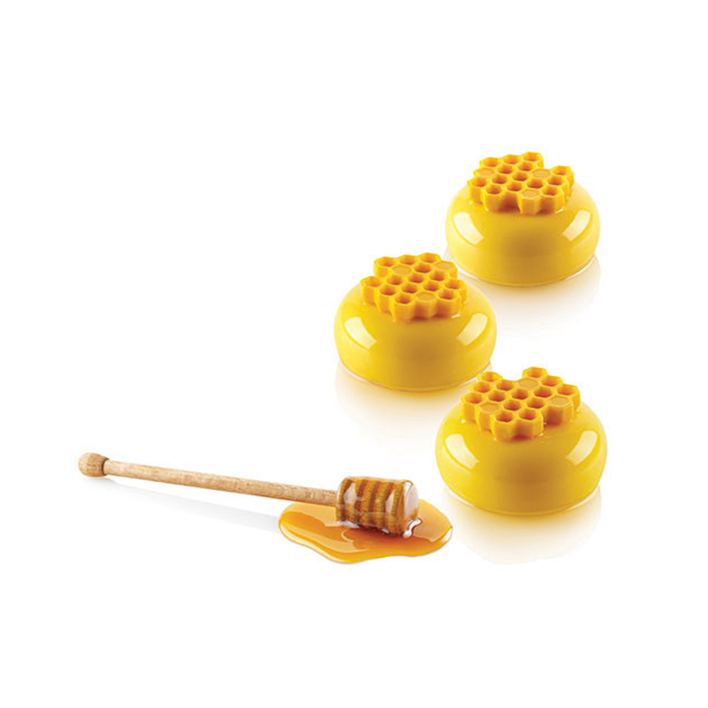 Silikomart "MIEL 8" Silicone Honeycomb Baking & Freezing Mold, 0.3 oz., 15 Cavities