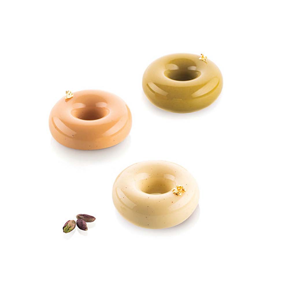 Silikomart "Donuts Gourmand 80" Silicone Baking & Freezing Mold, 2.7 oz., 6 Cavities