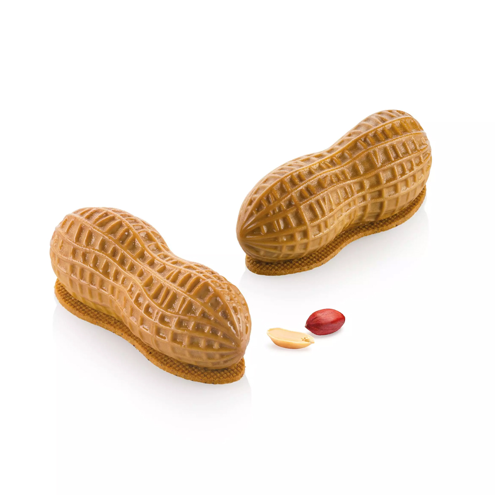 Silikomart ARACHIDE 100 Silicone Peanut Mold, 6 Cavities