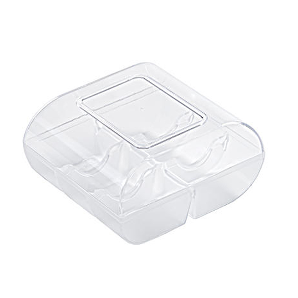 Silikomart Clear Macaron Tray with Cover, 6 Cavities, Case of 90 