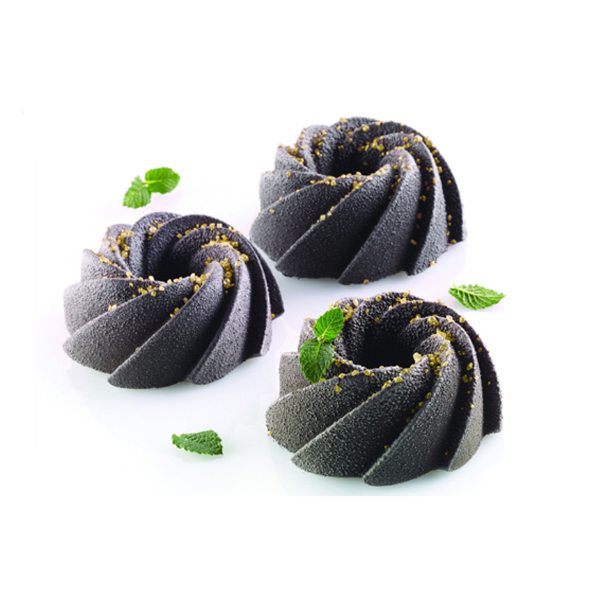 Silikomart Flexible Silicone Bakeware SWIRL Mold Oz, 40 Cavities