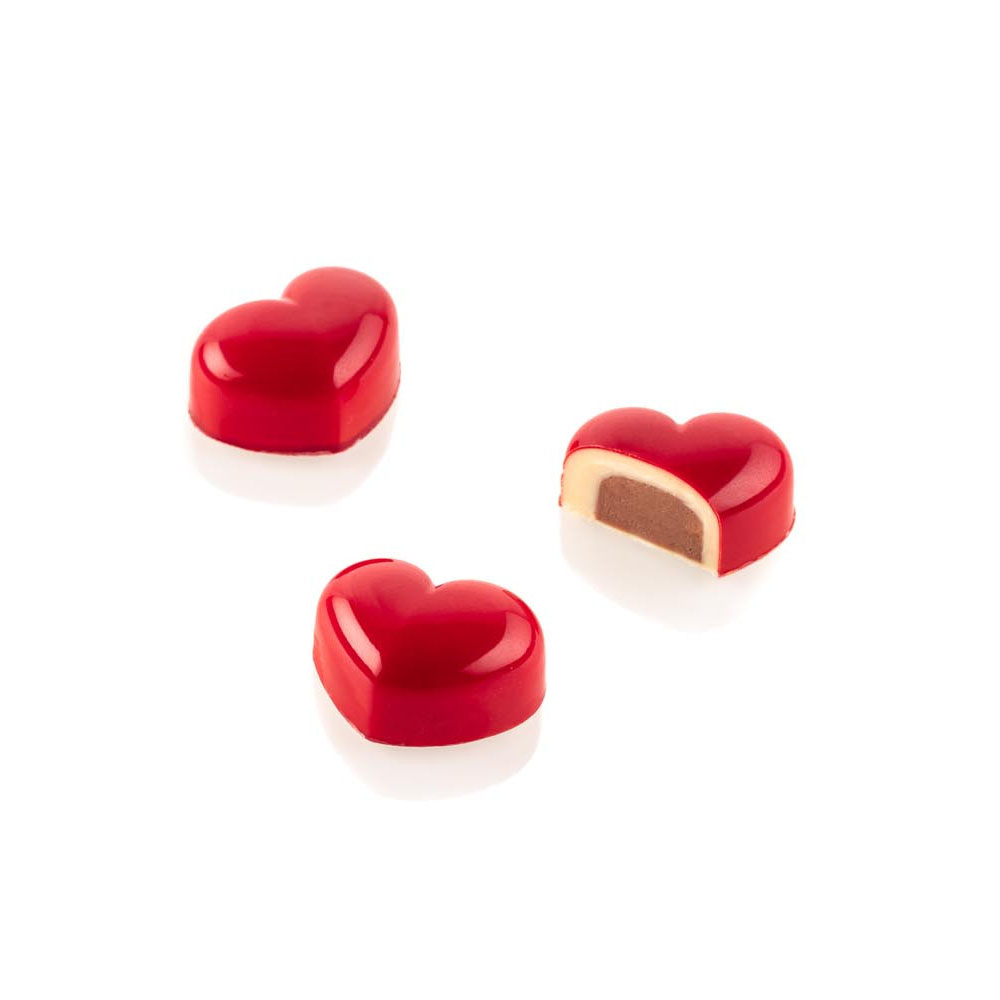 Silikomart 'Kit Cuore Tritan and Silicone Chocolate Mold, 24 Cavities