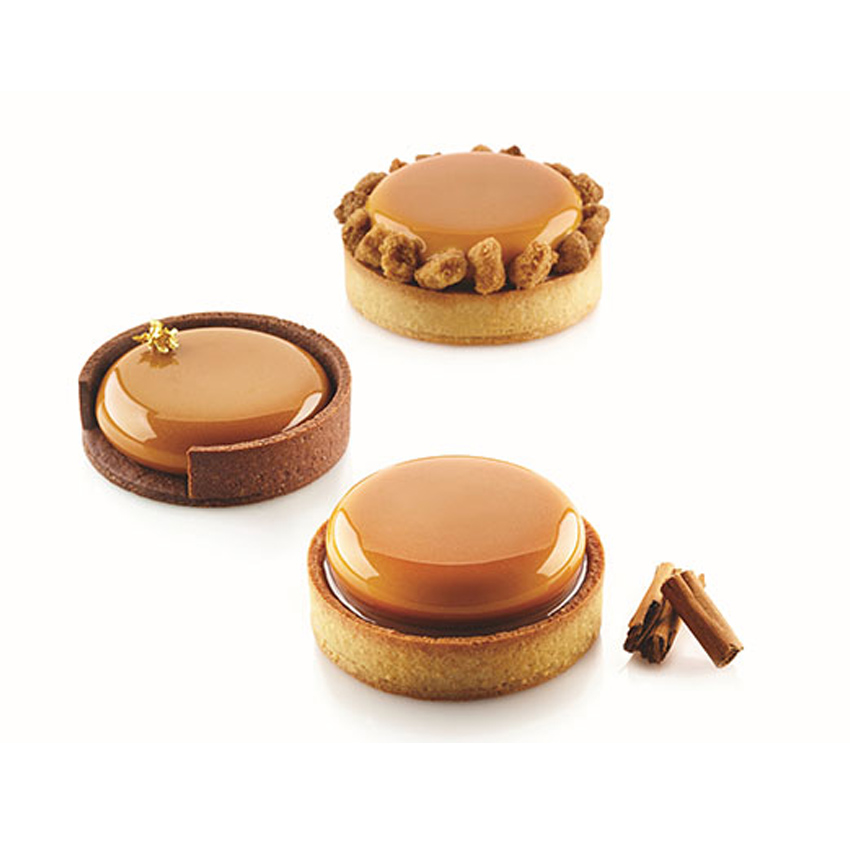 Silikomart KIT TARTE RING 80, Mold and Perforated Ring