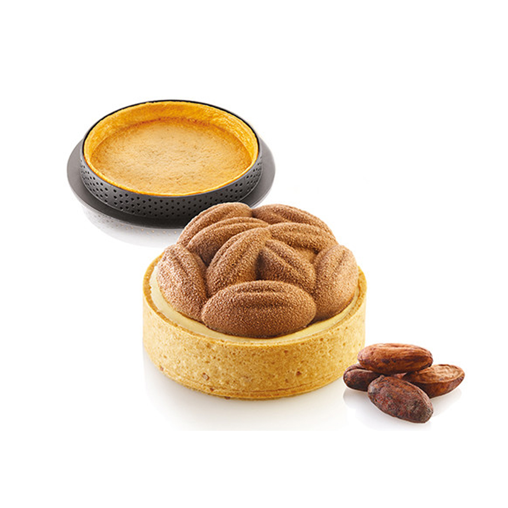 Silikomart KIT TARTE RING HONORE 80mm Ring and Mold 