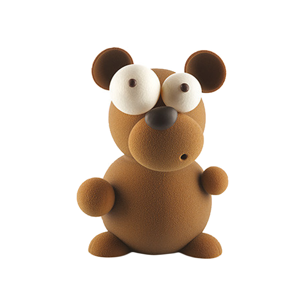 Silikomart Kit Teddy Thermoformed Plastic Chocolate Mold, 3D Teddy Bear