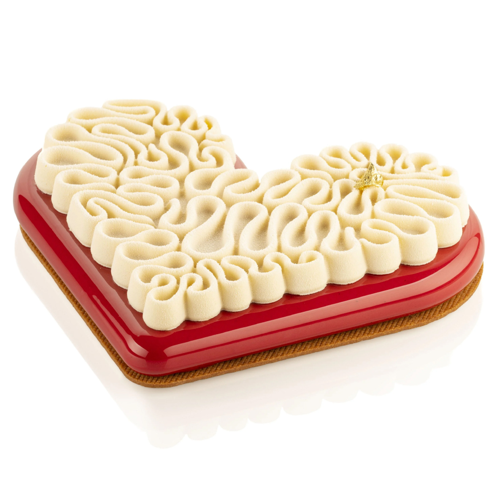 Silikomart LEVEL HEARTS 580 Silicone Baking & Freezing Mold, 19.6 oz.