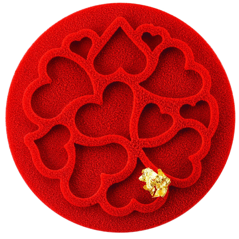Silikomart Mini Love Decorative Silicone Mold, 0.4 oz. - Pack of 6