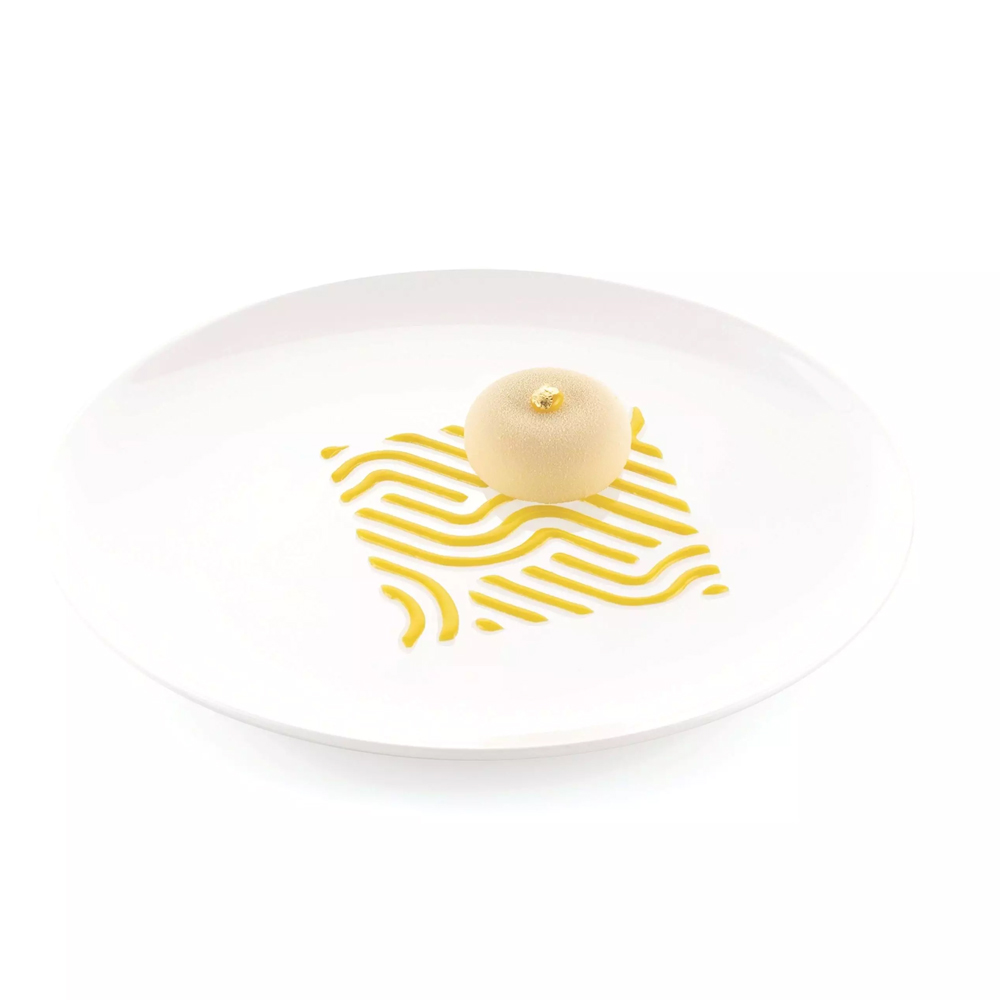 Silikomart SABBIA Decorative Silicone Stencil, Set of 2