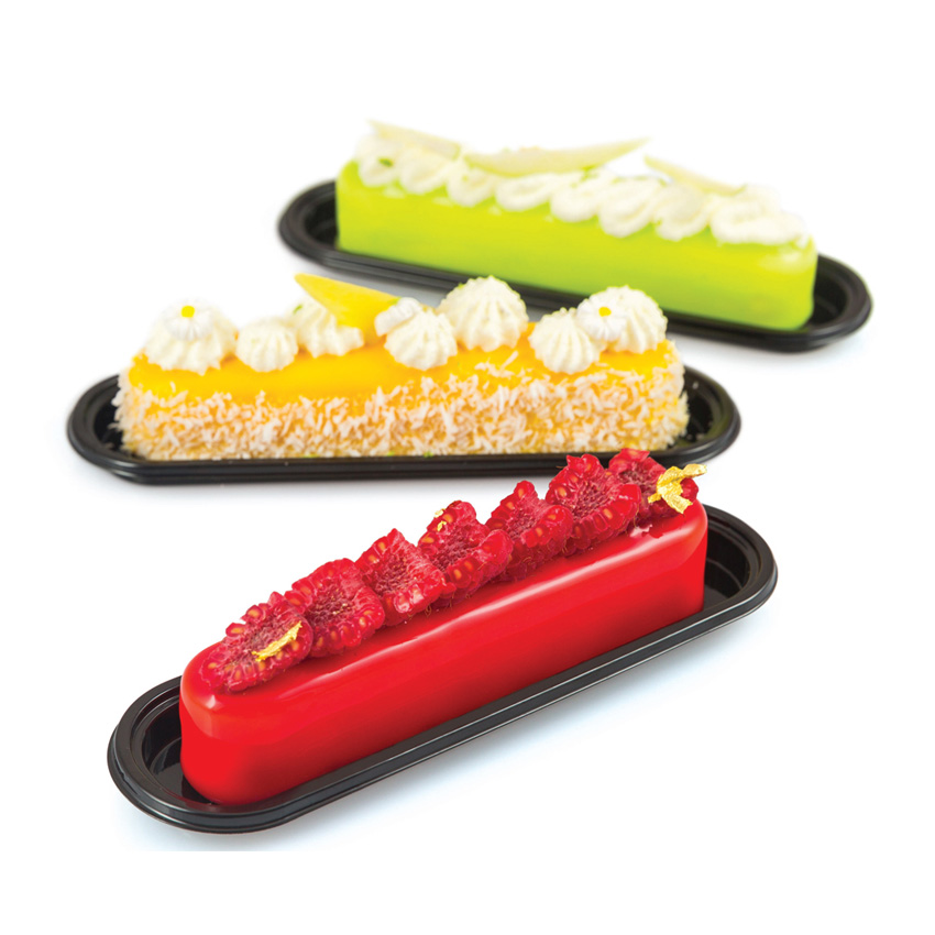 Silikomart Silicone Bakeware Fashion Eclair 2.7 Oz., 5.11" x .98" x .98" High, 10 Cavities