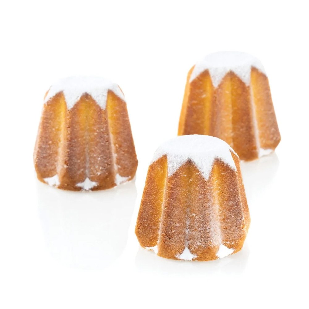 Silikomart Silicone Bakeware Pandoro 5 Oz, 3.15" Dia x 2.44" H., 6 Cavities