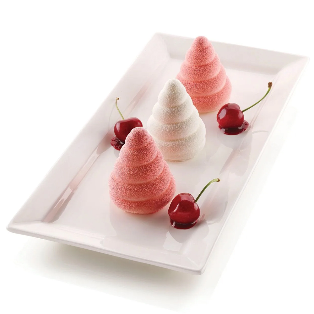Silikomart SOFFICE INCANTO Silicone Baking & Freezing Mold, 3.4 oz., 6 Cavities