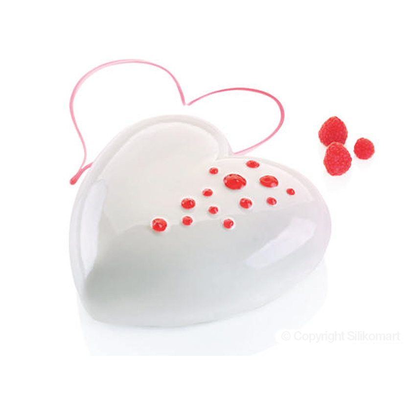 Silikomart TI AMO Heart Silicone Freezing and Baking Mold, 33.81 Oz.