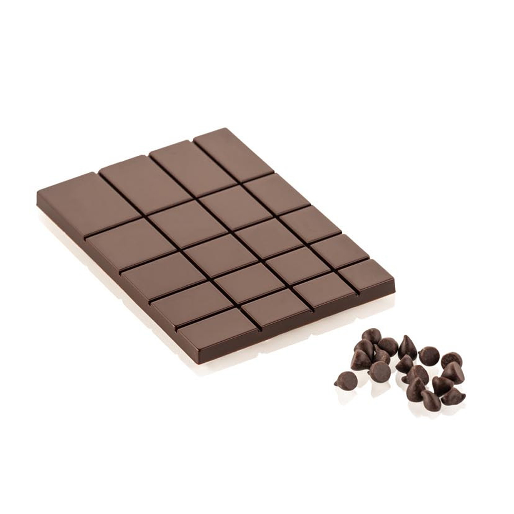 Silikomart Tritan Chocolate Mold, DEGUSTA01-T Tablet, 4 Cavities