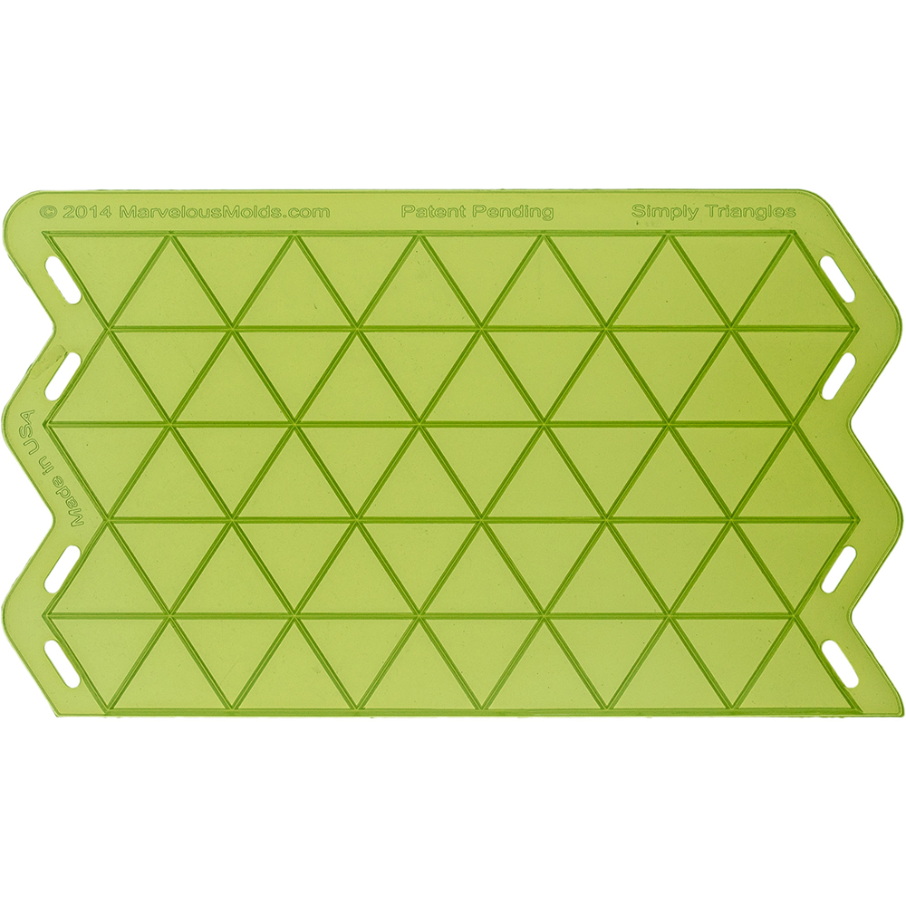 Simply-Triangles Onlay Silicone Fondant Stencil by Marvelous Molds
