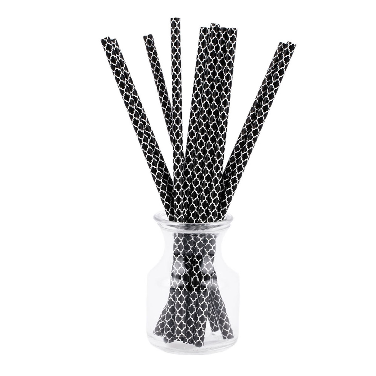 Simply Baked by Christy Designs 7.75 Paper Straw, Black