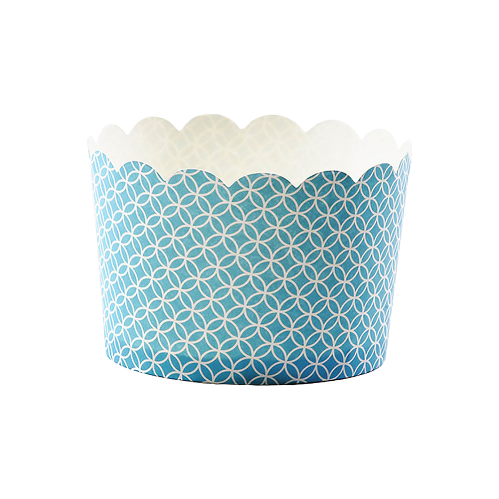 Simply Baked Turquoise Medallion Jumbo Paper Baking Cup, 8