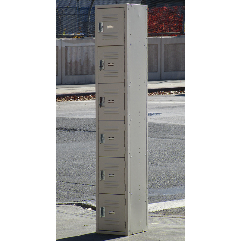 Six Tier, Six Door Locker 12x12x12, Great Condition