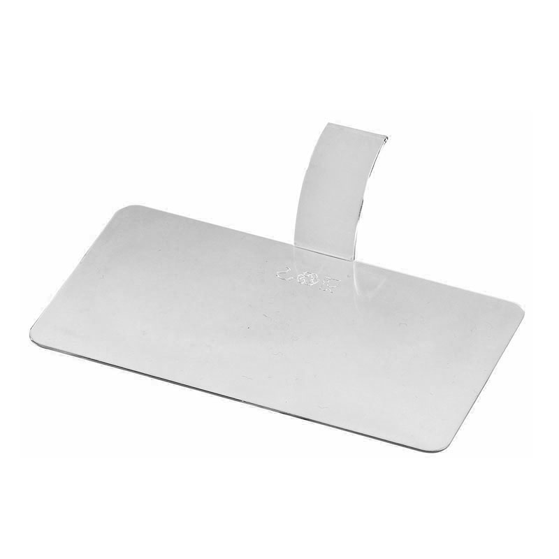 Solia Disposable Rectangular Dish with Handle, Silver - Pack of 100