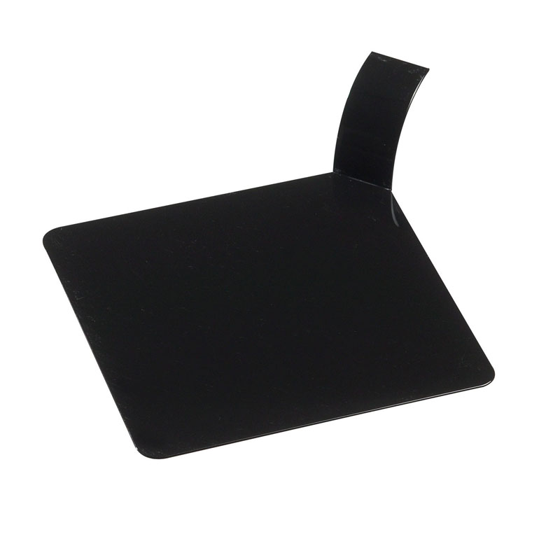 Solia Disposable Square Dish with Handle, Black - Pack of 100