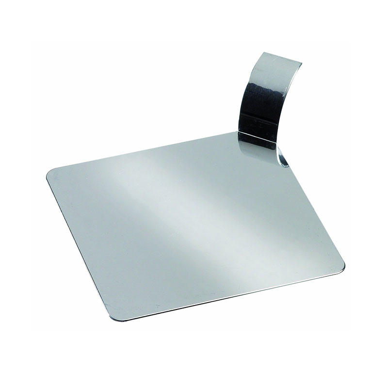 Solia Disposable Square Dish with Handle, Silver - Pack of 100