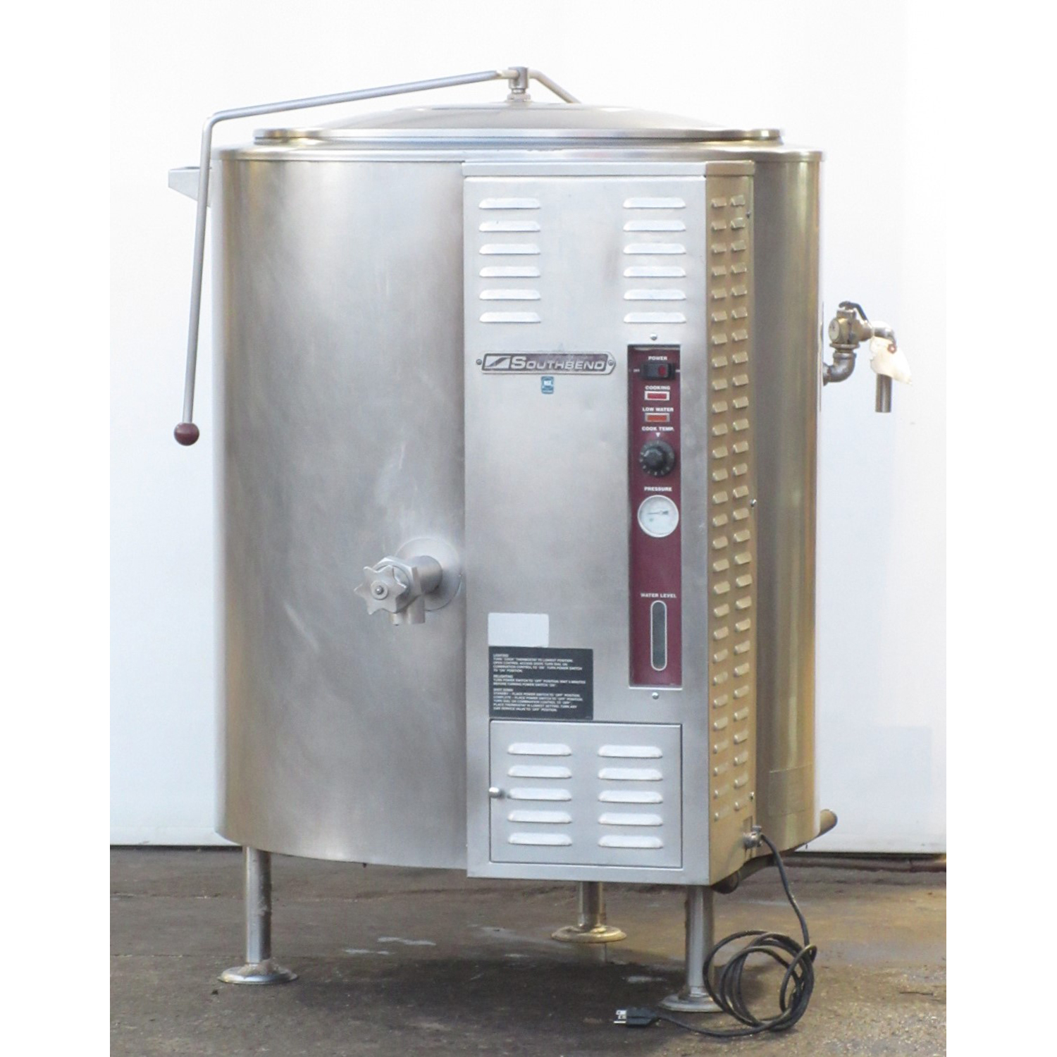 Southbend KSLG-60 Steam Jacketed Gas 60 Gallon Kettle, Used Excellent Condition