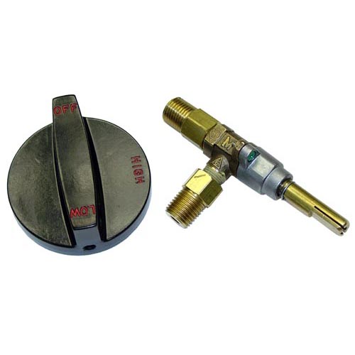 Southbend OEM # 4440401, Burner Valve with Knob - 1/4" Gas In / Out