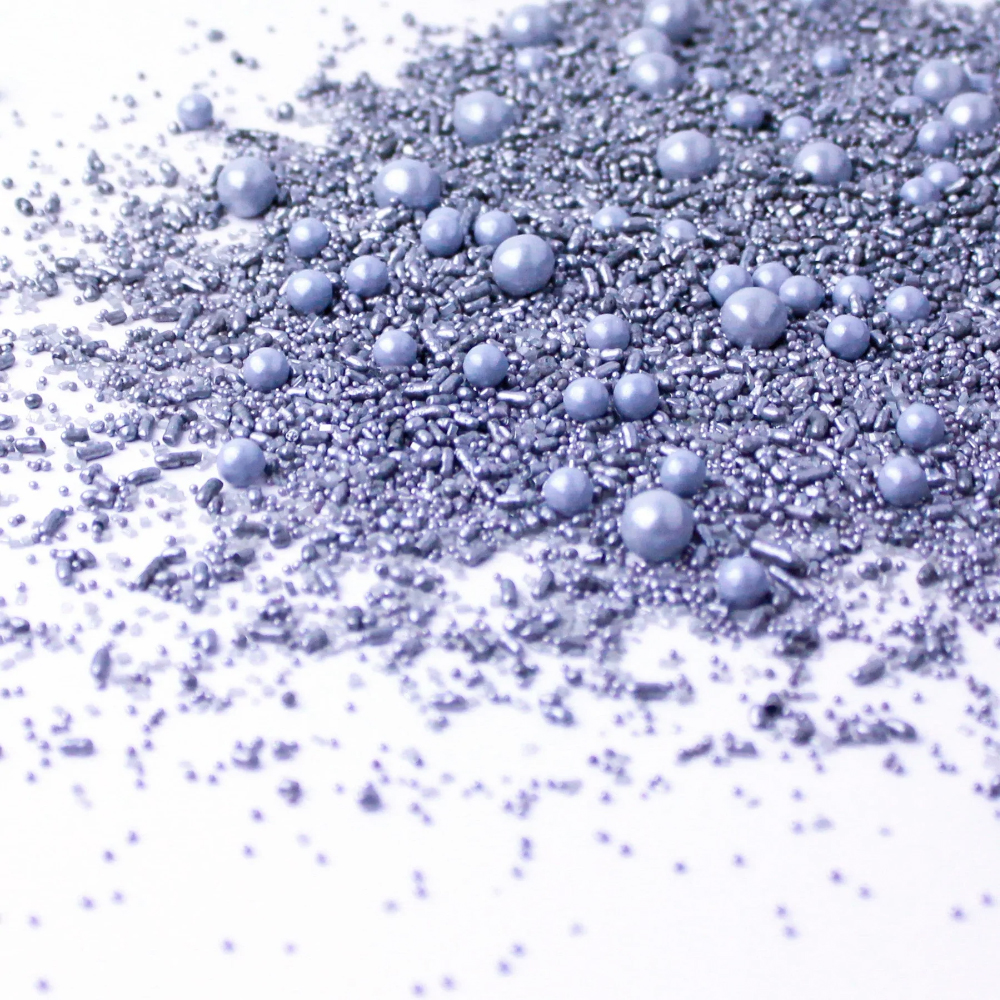 Sprinkle Pop Solid Silver Sprinkle Mix, oz