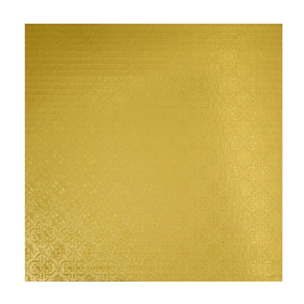 O'Creme Square Gold Cake Drum Board, 12" x 1/4" Thick, Pack of 10