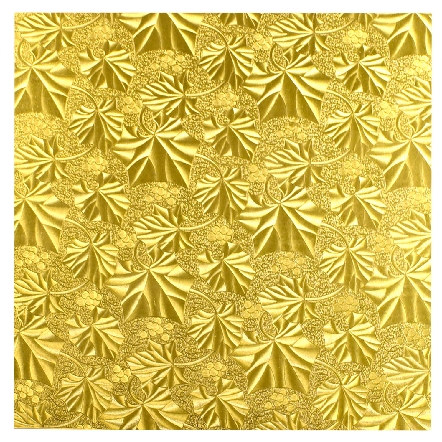 Square Gold Foil Cake Board, 18" x 1/2" Thick, Pack of 6