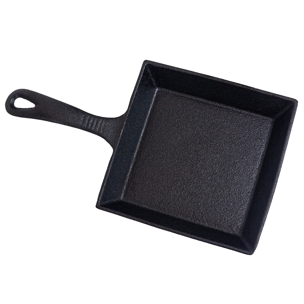 Tomlinson Square Cast Iron Skillet with Handle, 5-3/4" 