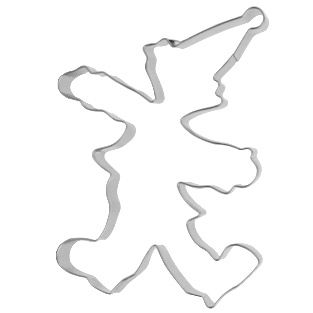 Stainless Steel Clown Cookie Cutter, 3-3/4" x 5"