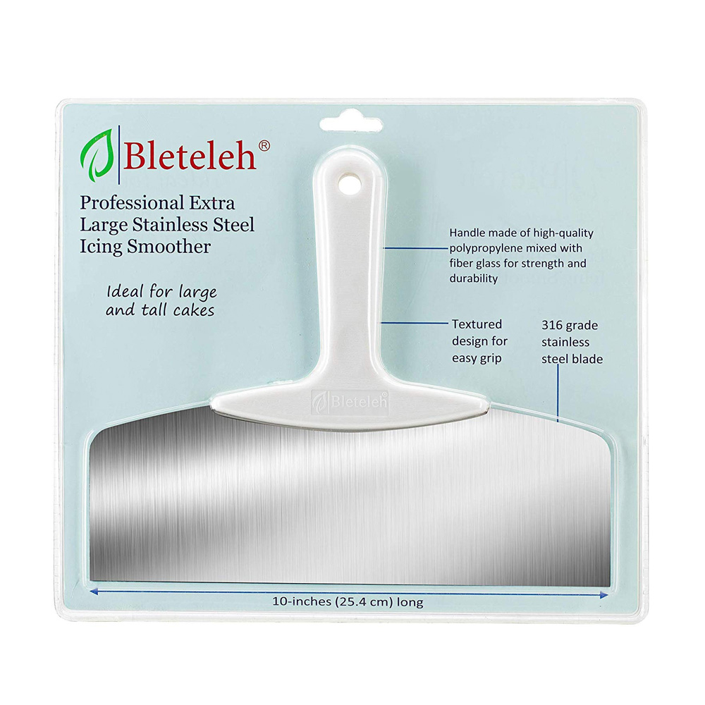  Bleteleh 10-inch Long Bench/Dough Scraper, Stainless