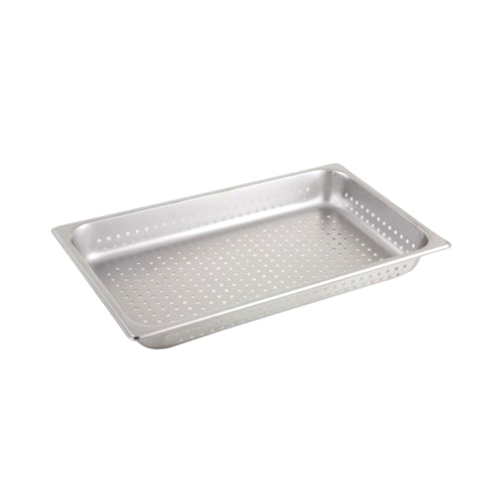 Stainless Steel Perforated Steam Table Pan, Full Size, 12-3/4" x 20-3/4" x 2-1/2"