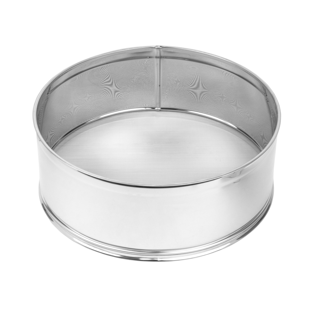 Stainless Steel Sifter, 10" Dia. - 0.4mm Holes (#50 Mesh)