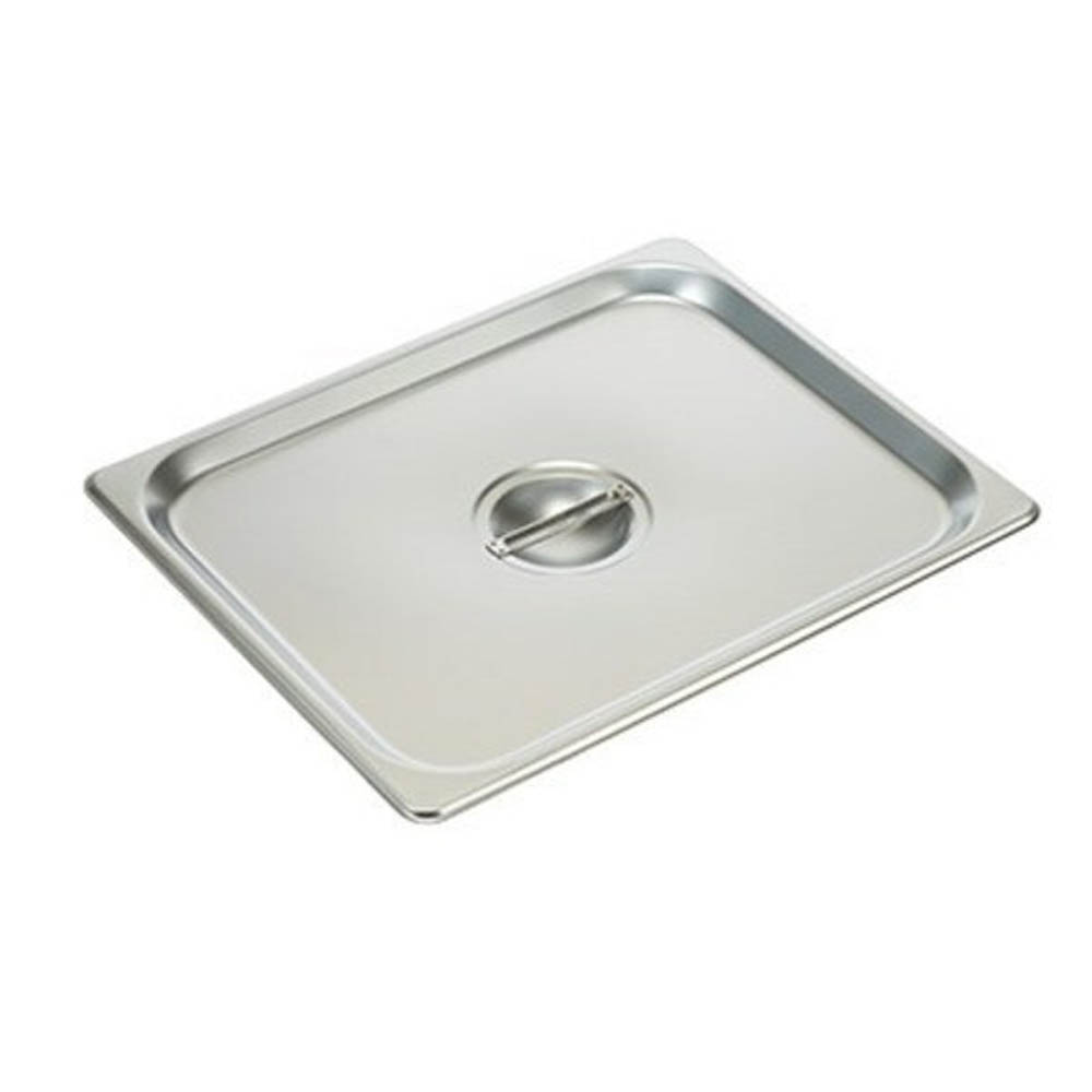Stainless Steel Steam Table Pan Cover, Half Size Solid
